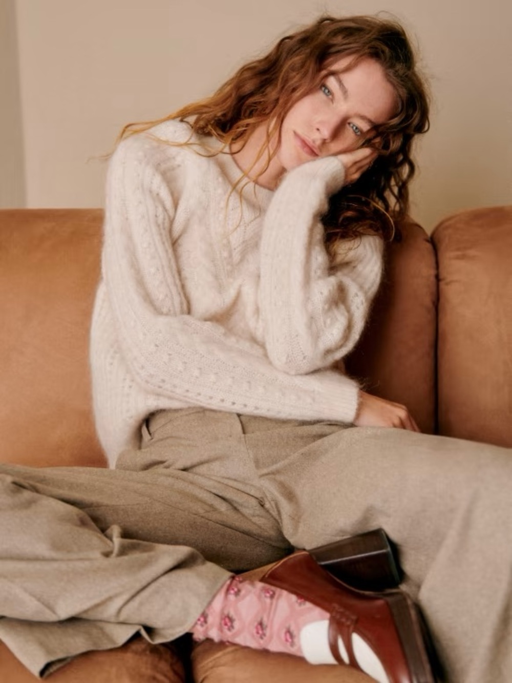 Pant matheo beige chine sezane